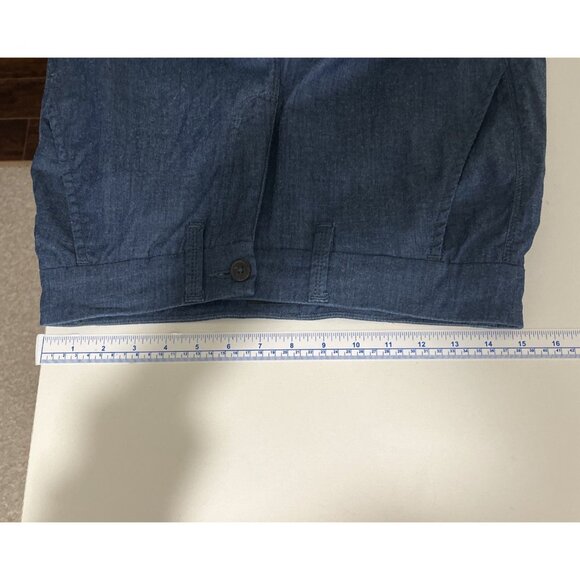 Duer Pleated Lightweight Dark Denim Pants with/ Flap Pockets Womens Size 30 X 31 - Picture 6 of 11